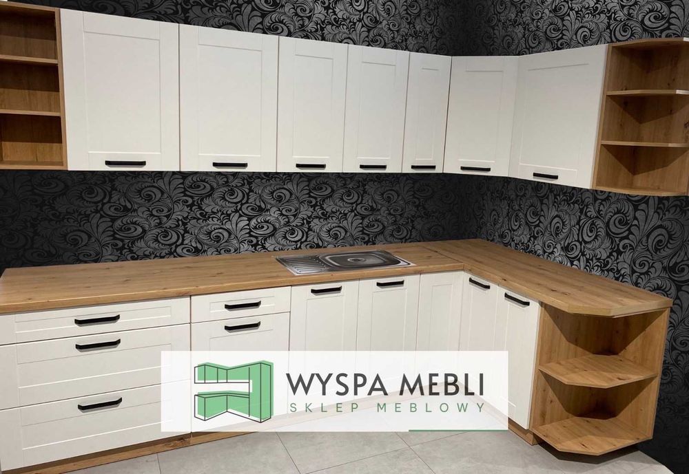 NOWA kuchnia narożna MDF 270x255cm meble kuchenne modułowe na wymiar
