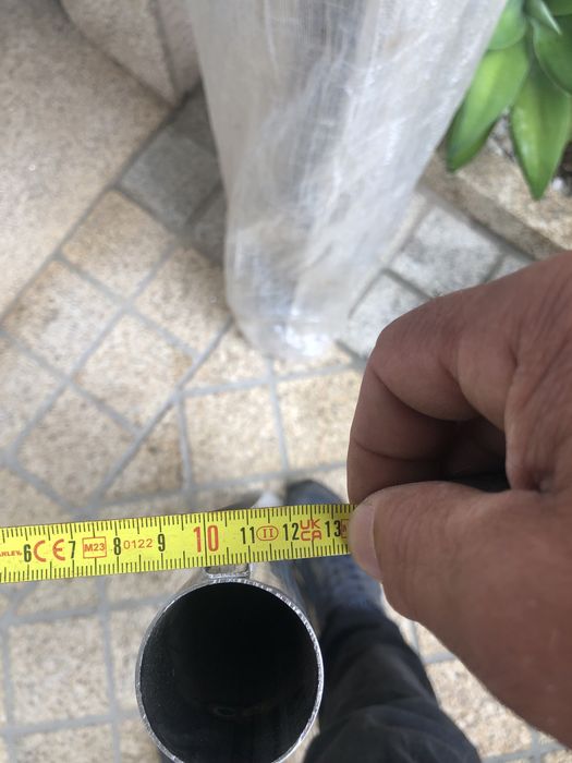 Prumos em tubo de inox