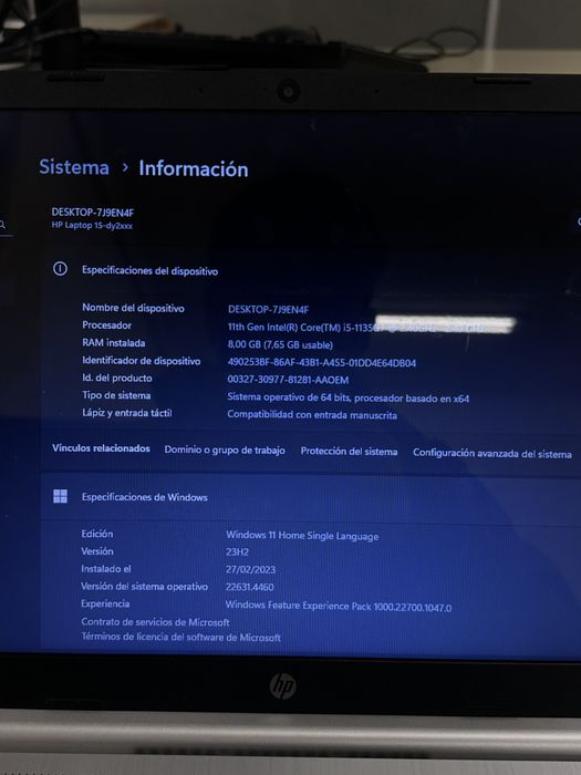 Portatil hp en perfecto estado !