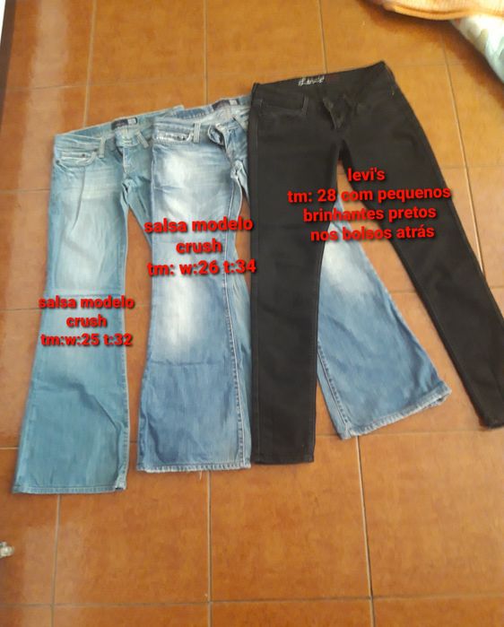 6 calças ganga Salsa,Levi's,killah,Bus em óptimo estado
