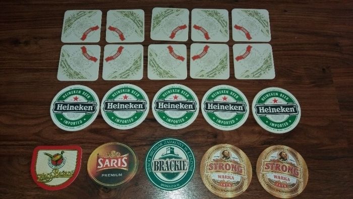 Podkładki pod szklanki na piwo
