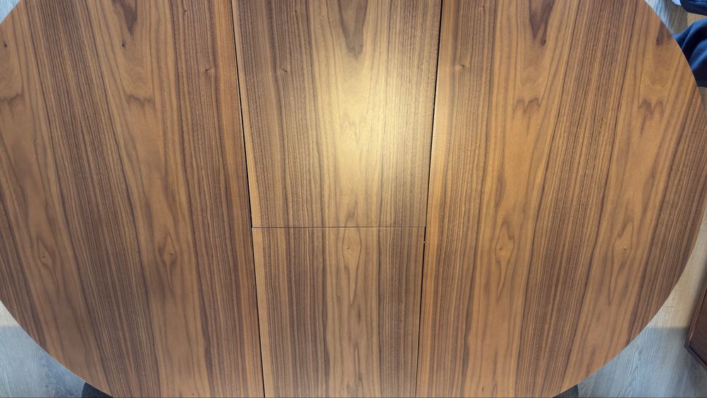 Mesa Redonda extensivel Nogueira  110 max 150