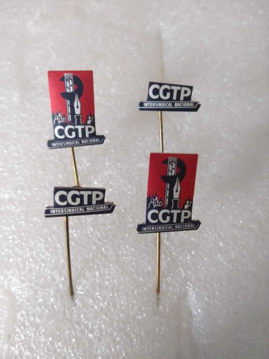 Alfinetes Antigos Anos 70 da CGTP Intersindical Nacional