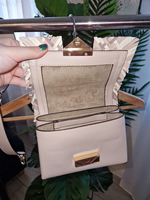 MK Michael Kors cece extra small XS woven leather crossbody