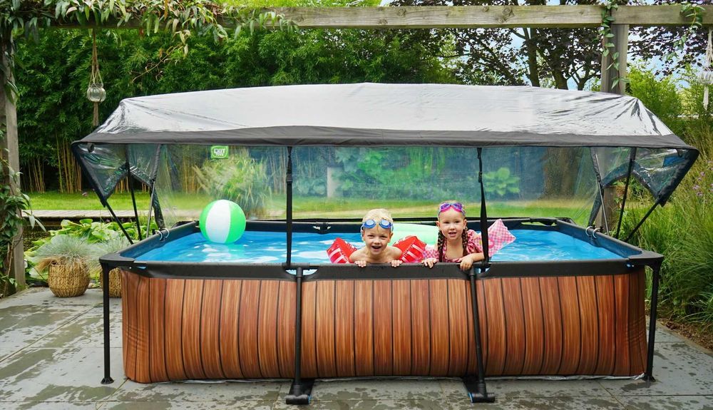 Басейни каркасні EXIT з куполом або тентом, 220х150х65, 300х200х65 см