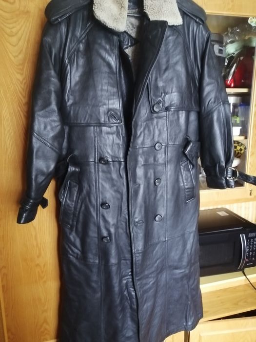 Кожаное плащь на меху. Г. Краматорск