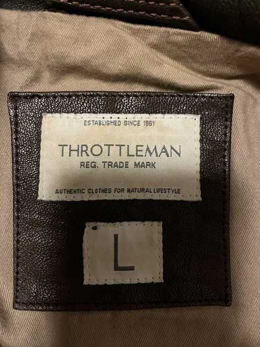 Casaco homem Throttleman de pele genuína homem L