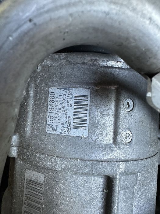 Compressor de ac com tubagem fiat punto evo 1.2 8v