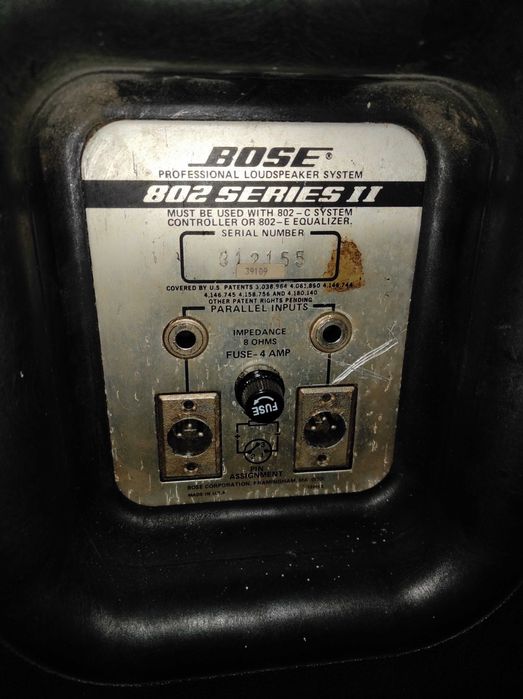 Colunas Bose 802 + subs Bose 502