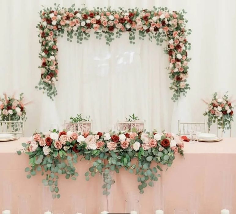 Dekoracje Weselne, Ślubne, Okolicznościowe- Wynajem