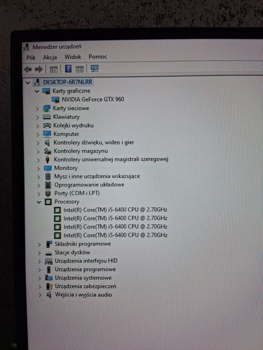 Komputer I5 6400 GTX 960 2GB 8GB RAM