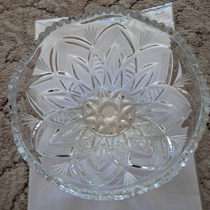 Кришталеве блюдо для фруктів, солодощів часів срср - відмінний стан