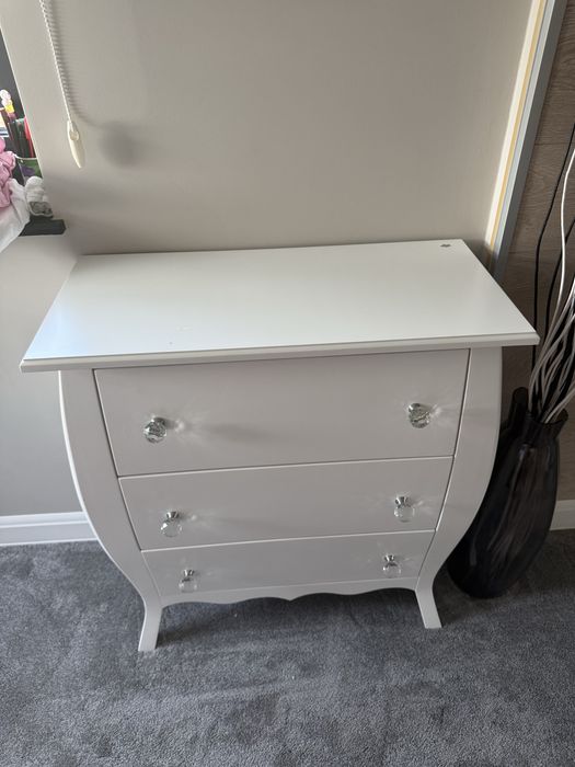 Komoda glamour biala