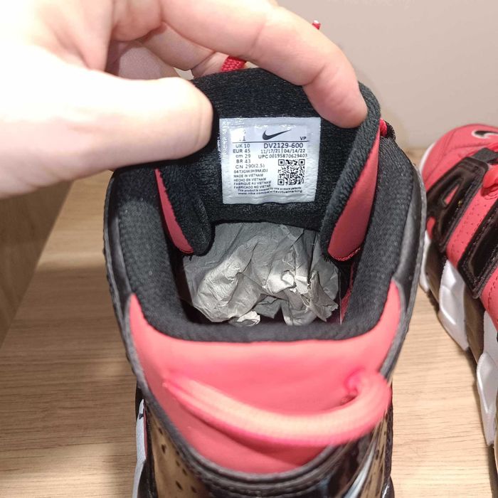 Nike Air More Uptempo '96 r. 45 (29 cm) Lobster/Black-White-Green Nois