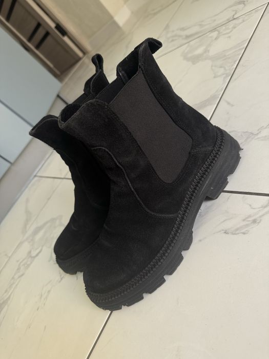 Ботинки Челсі жіночі замшеві