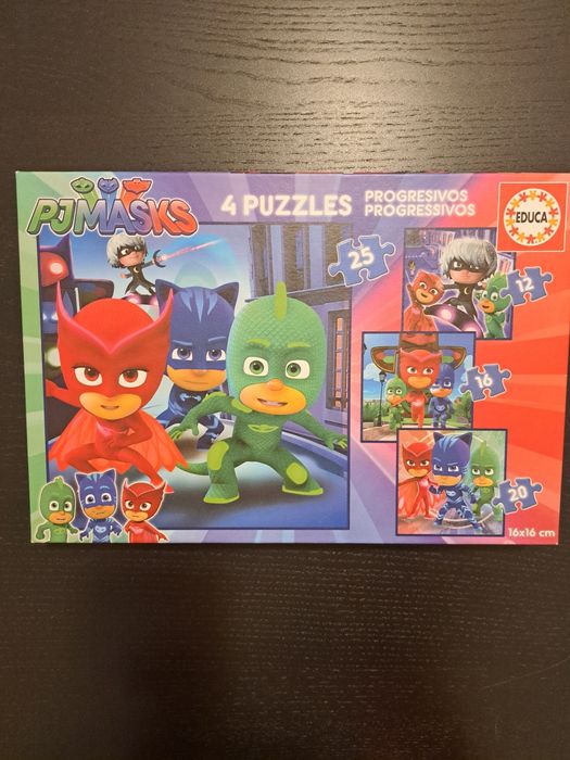 PJMASKS 4Puzzles progressivos Educa