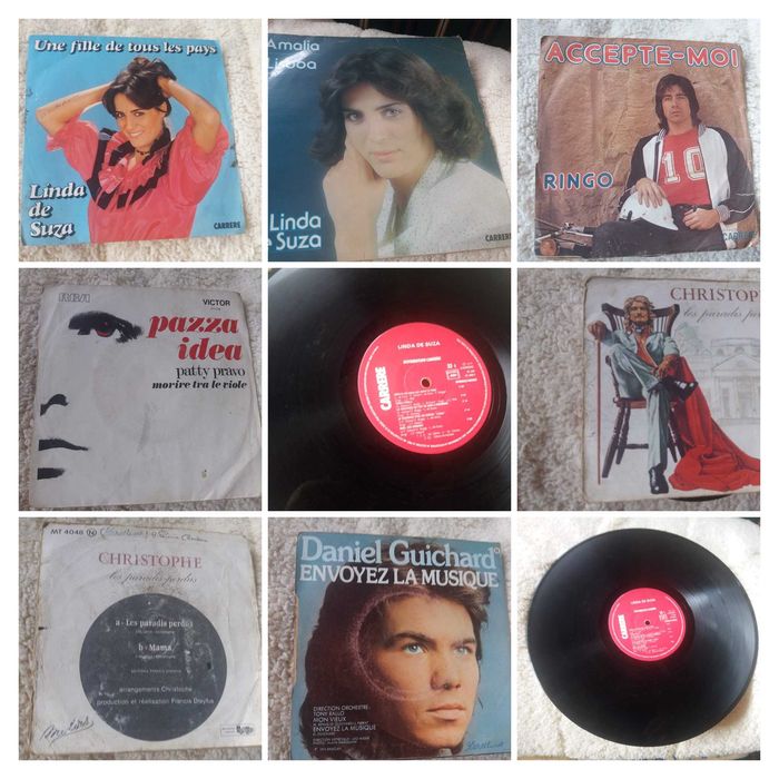 18 Discos de Vinil Muito Antigos de Vários Artistas