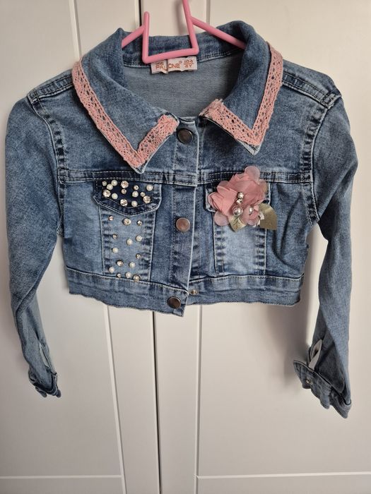 Bolerko jeansowe 104