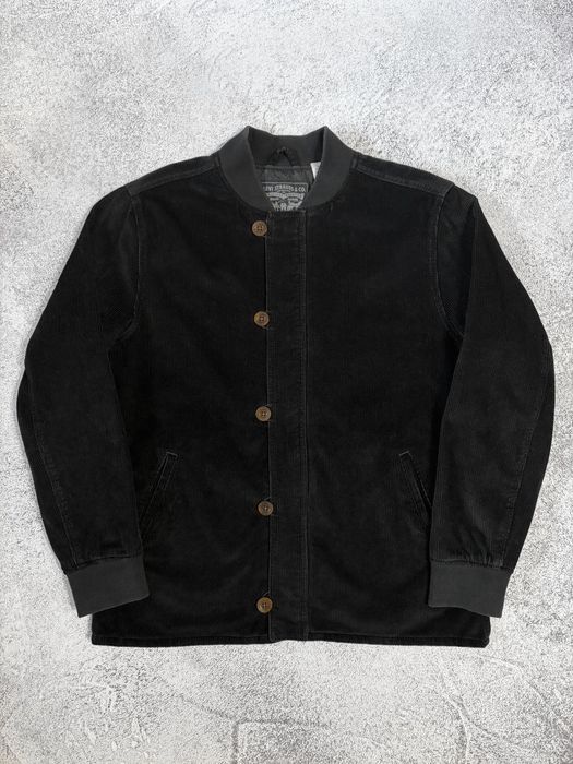 Бомбер вельветовая куртка Levis fred perry (L/XL)