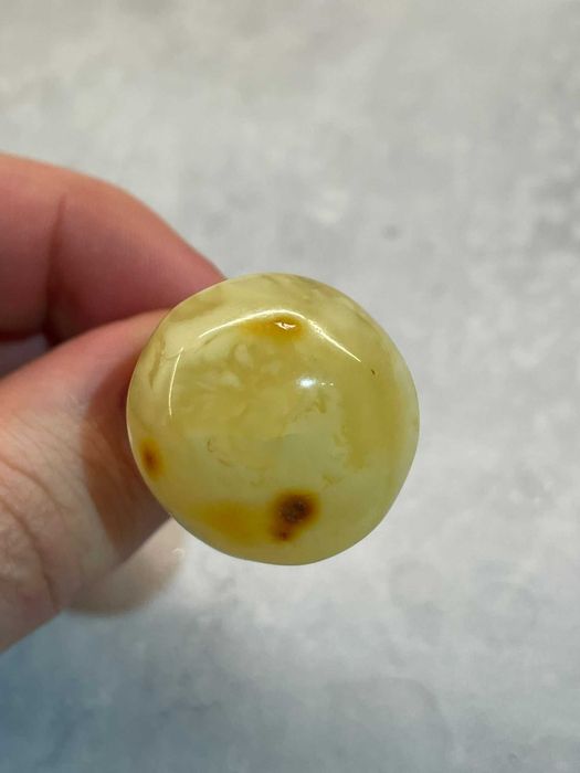 Pierścionek srebrny z Bursztynem