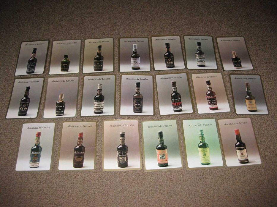 62 Calendários de "Miniaturas de Garrafas" Impecáveis!