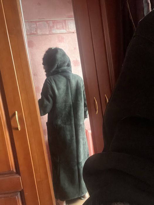 Дубленка размер XL с норкой