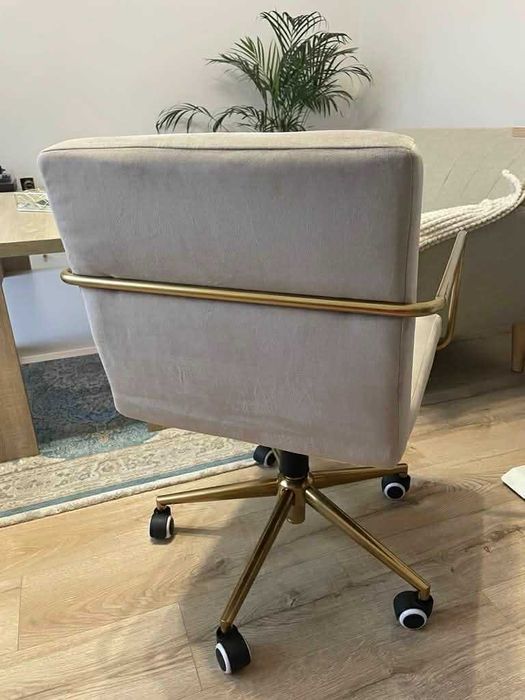 Krzesło biurowe z aksamitu Westwing