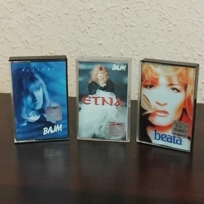 Zestaw kaset BAJM i Beata Kozidrak (Etna, Ballady, Beata) | Klasyka lat 90.