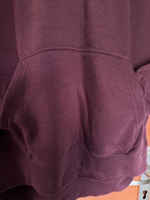 Bluza bordowa fioletowa oversize długa