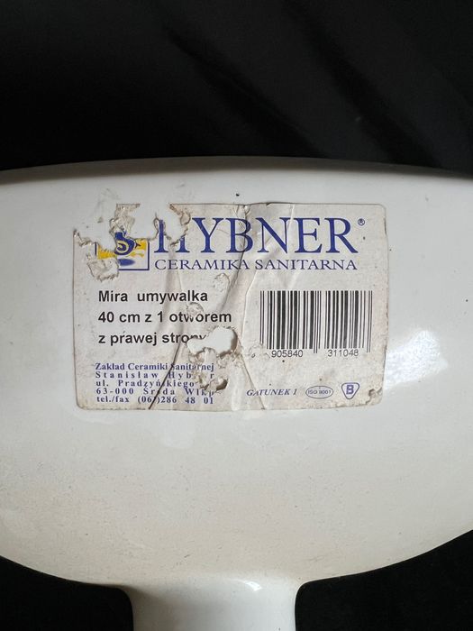 Umywalka mała 40 cm nowa
