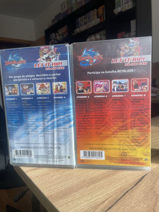 Conjunto vhs Beyblade