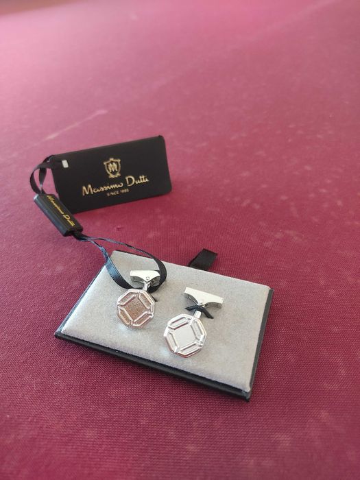 Botões de Punho Massimo Dutti – Novos com Caixa Original