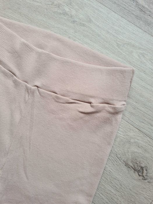 komplet dresowy, top, bluza, legginsy prążkowane w prążek, dres damski