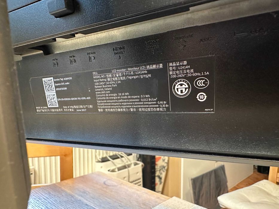 Monitor DELL U2414H – 23.8" IPS Full HD