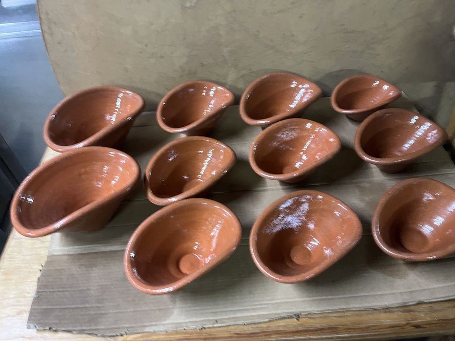 Caçarola Alguidar Arrozeira em barro conjunto de 11 unidades