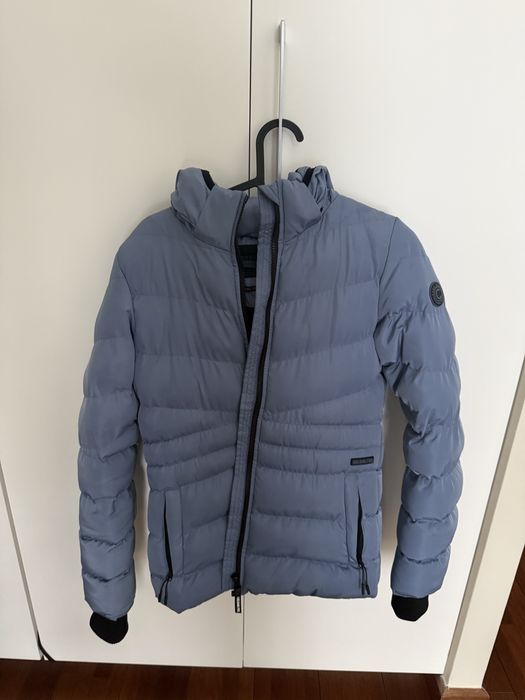 Niebieska kurtka zimowa  chlopięca 164cm