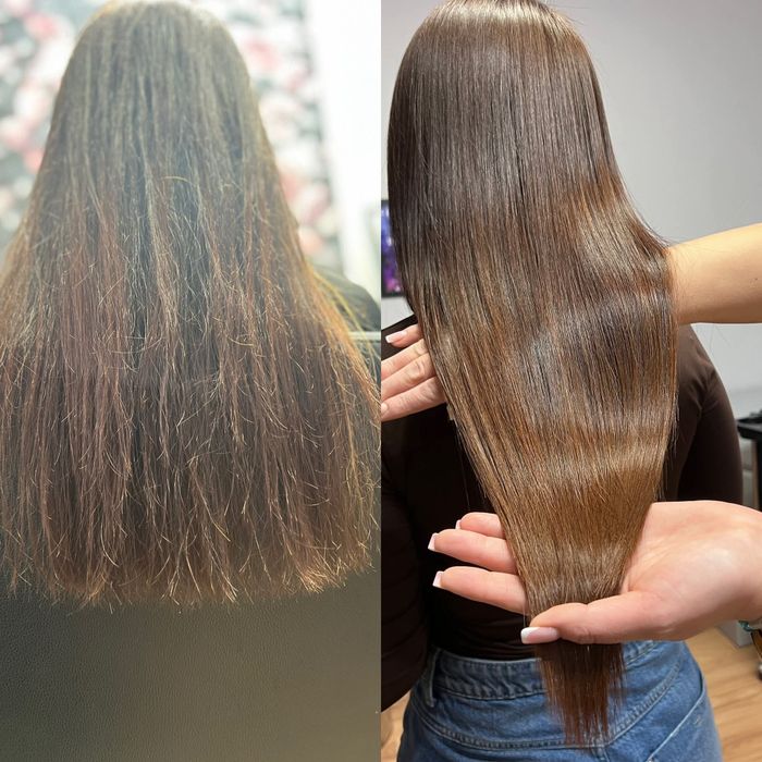 Prostowanie włosów metodą keratynową