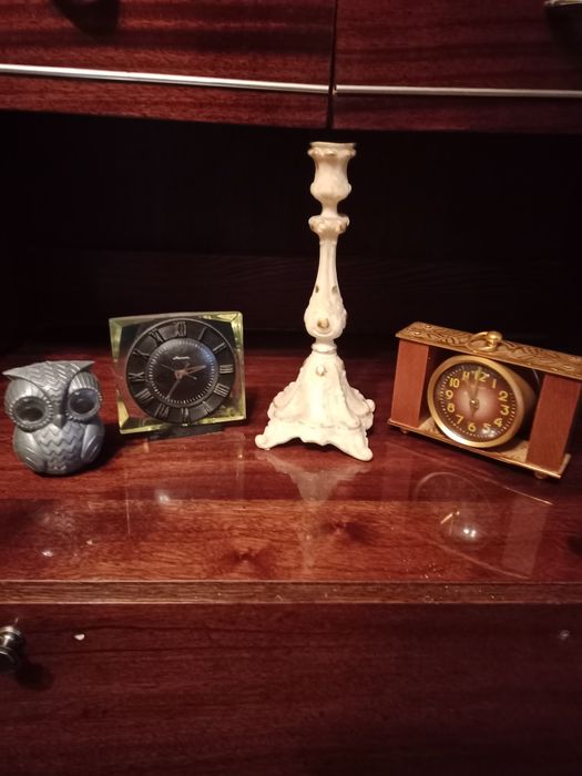 Статуетки, фляга,откритки