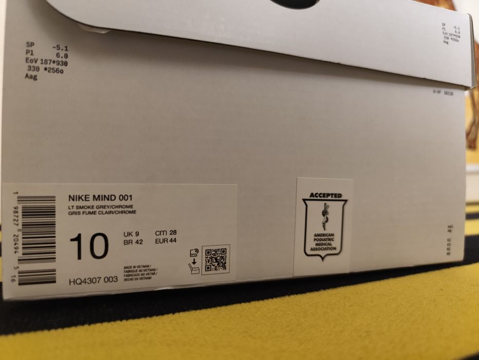 Nike Mind 001 Light Grey - oryginalne z dowodem zakupu