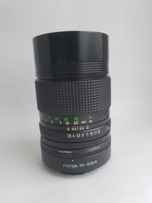 Объектив Canon FD 135mm f2.8 с переходником на Canon RF