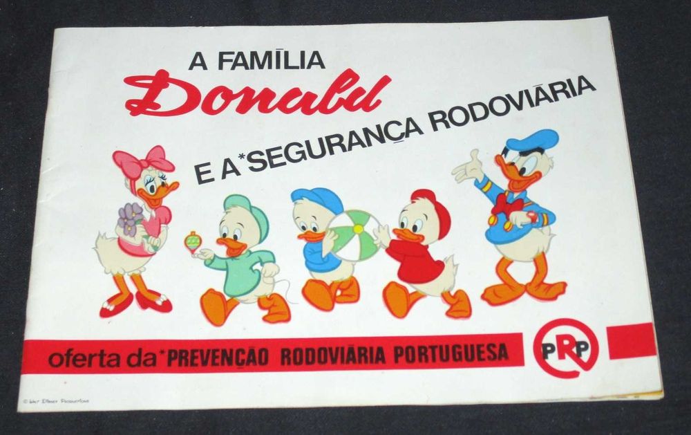 Livro A Família Donald e a Segurança Rodoviária PRP 1969