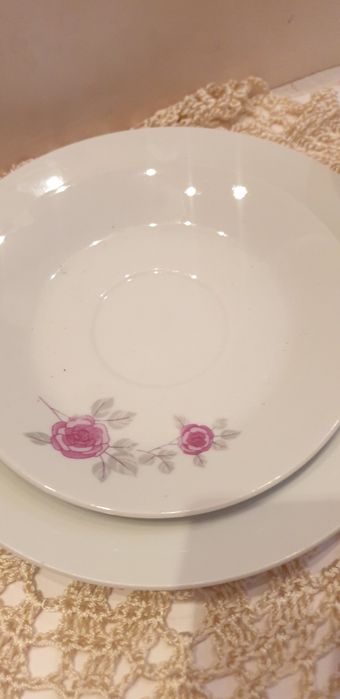 Filizanka trio - zestaw sniadaniowy Ŕoze  porcelana Kahla Konitz