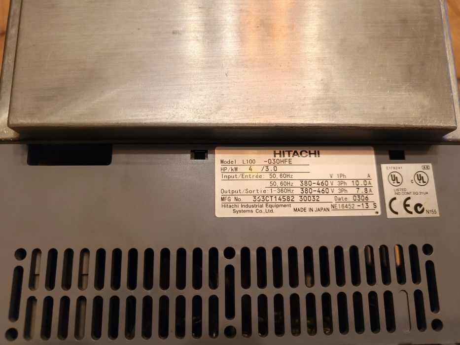 Fałownik Hitachi L100 3kw