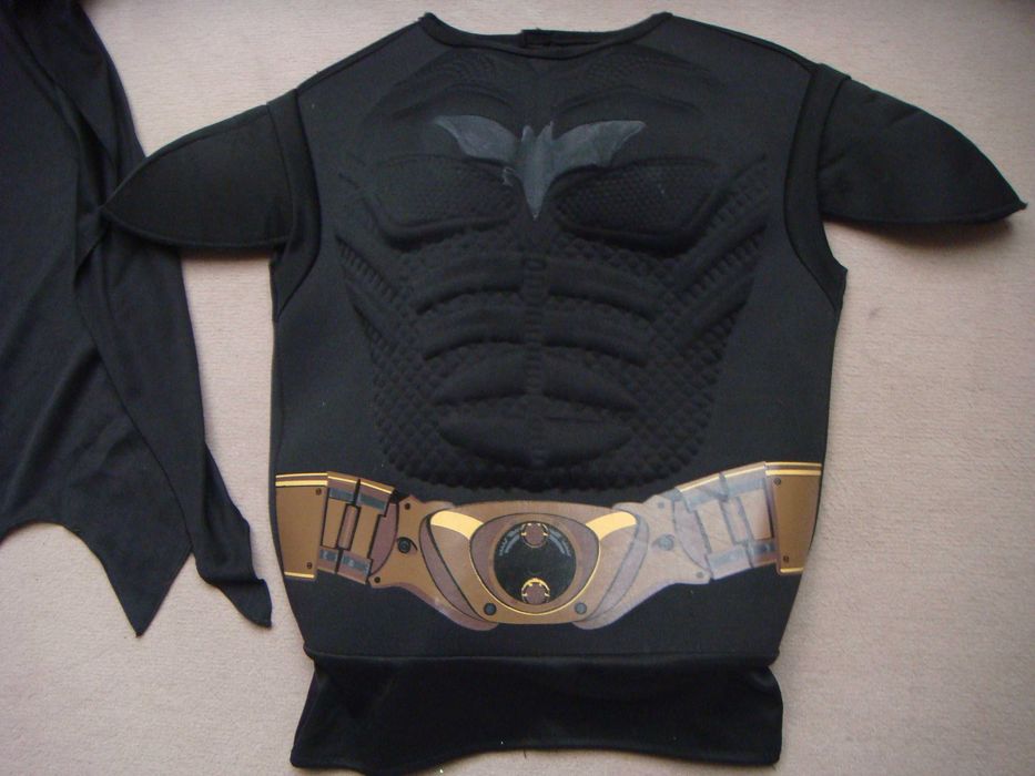 strój przebranie superman batman efekt super mięśni + maska 110 / 116