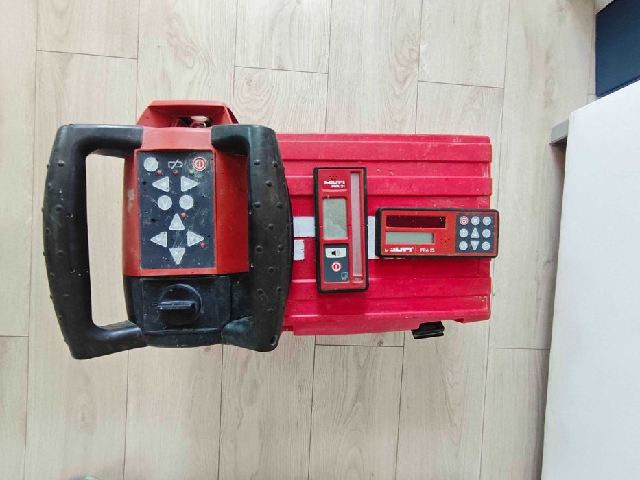 zestaw: niwelator obrotowy HILTI PR 25 + PRA 25 + PMA 31 laser pulse power spadki