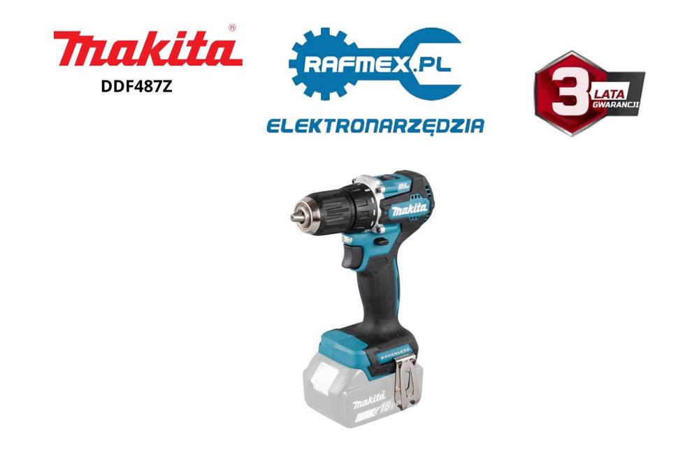 Wiertarko Wkrętarka Makita DDF487Z 18V LXT 3 Lata Gwarancji