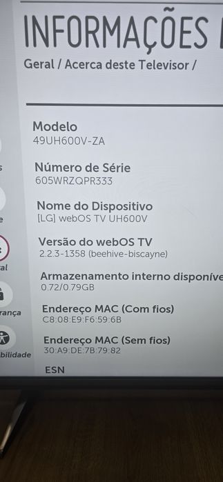 Televisão 49uh600v-za 4K
