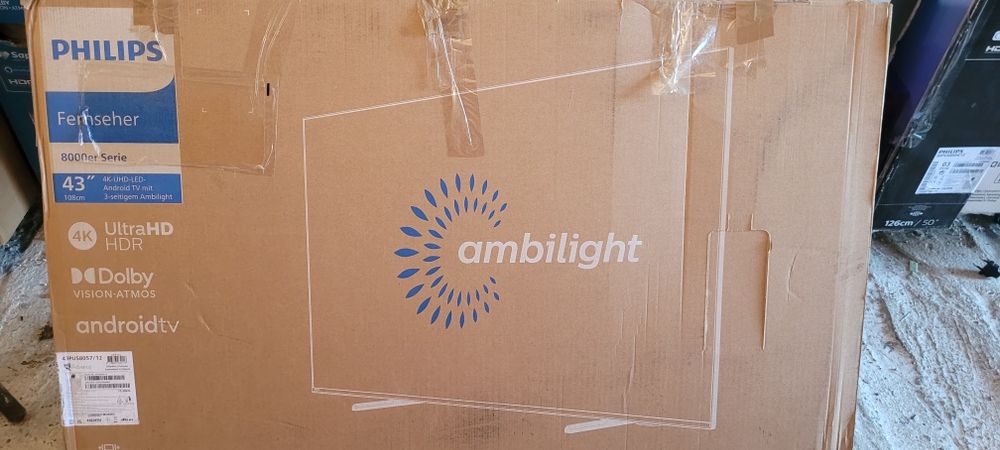 telewizor smarttv LED 43 cale philips Ambilight 4K Ultra HD android TV