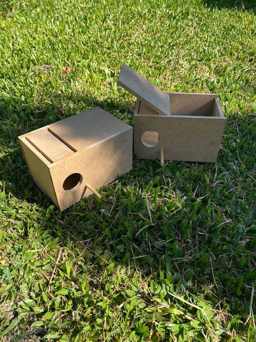 Ninhos NOVOS para agapornis periquitos e Exóticos
