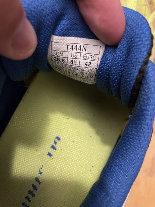 Ténis Asics 42 Amarelo/Azul